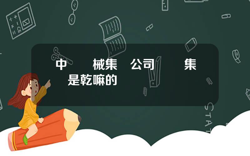 中國機械集團公司 國機集團是乾嘛的